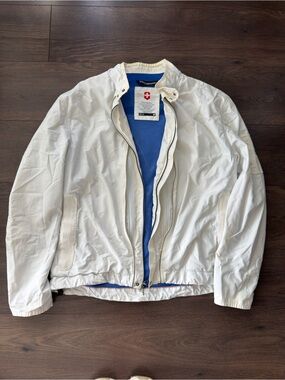 Victorinox Men’s Full Zip Lightweight Jacket White Size Large